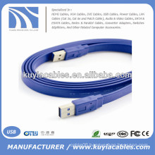 High Speed Flat Noodle Cable USB 3.0 Male to Male 35cm,50cm,1m,2m,3m,5m..